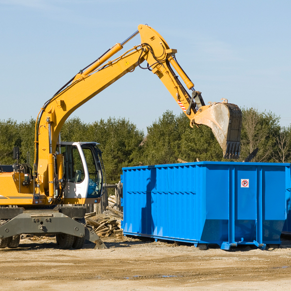 what happens if the residential dumpster is damaged or stolen during rental in Triadelphia WV